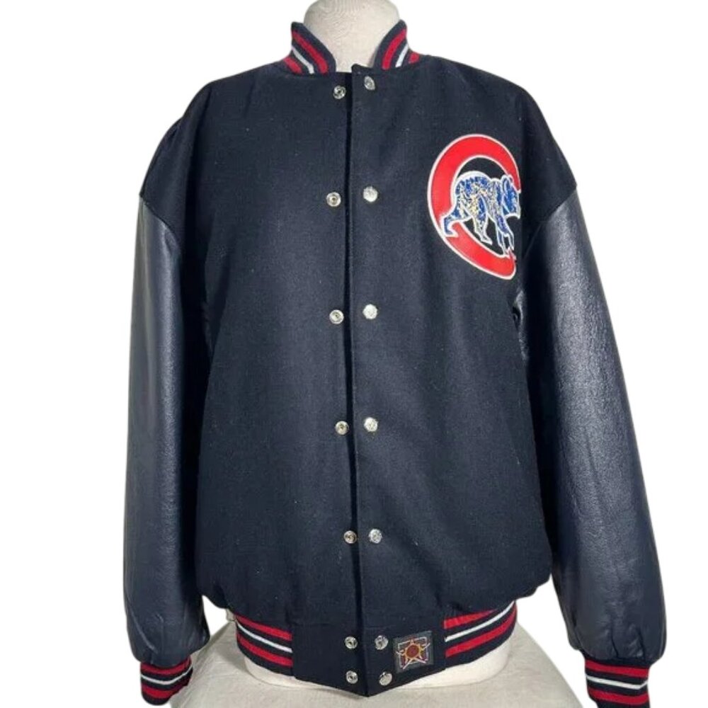 Vintage JH Collectibles Reversible Chicago Cubs Varsity Jacket